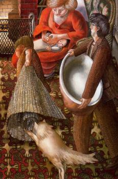 Stanley Spencer : Hilda and I at Burghclere